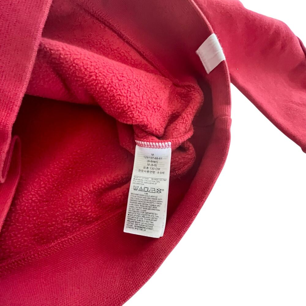 Gap Kids & Marvel Red Spiderman Sweatshirt Hoodie size 8 - Picture 7 of 8